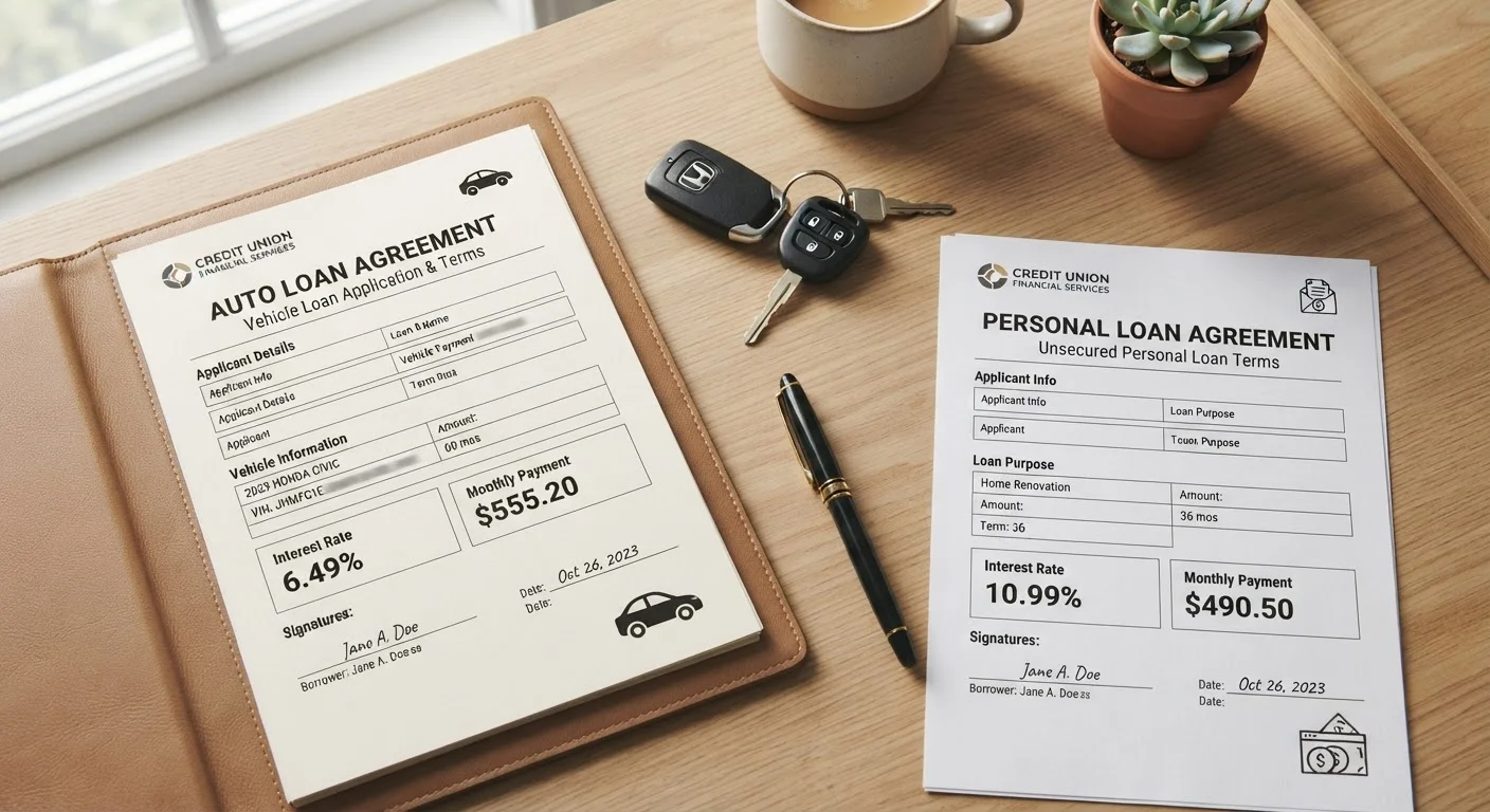 Car Loan vs. Personal Loan for a Vehicle Purchase