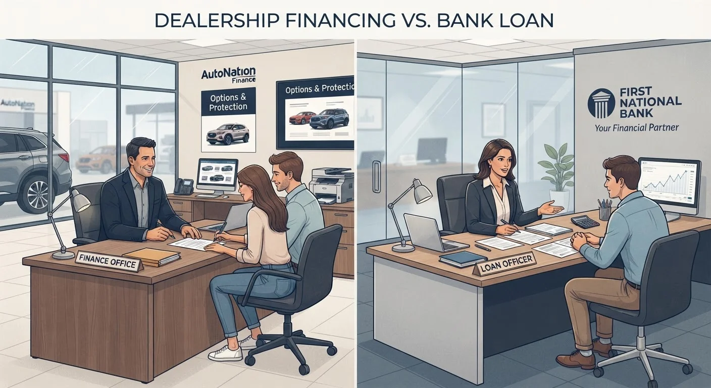 Financing Through a Dealership vs. a Bank: How the Numbers Actually Compare