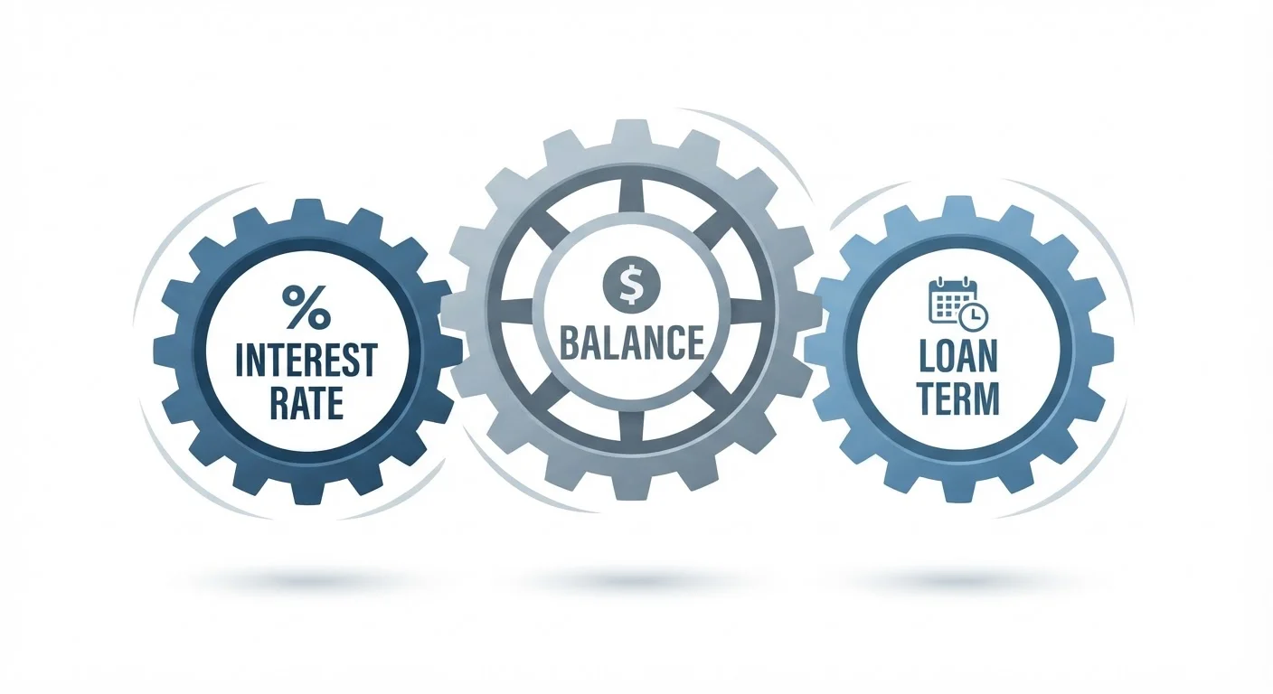 Interest Rate, Loan Term, and Balance: How Each Variable Shapes Total Repayment Cost