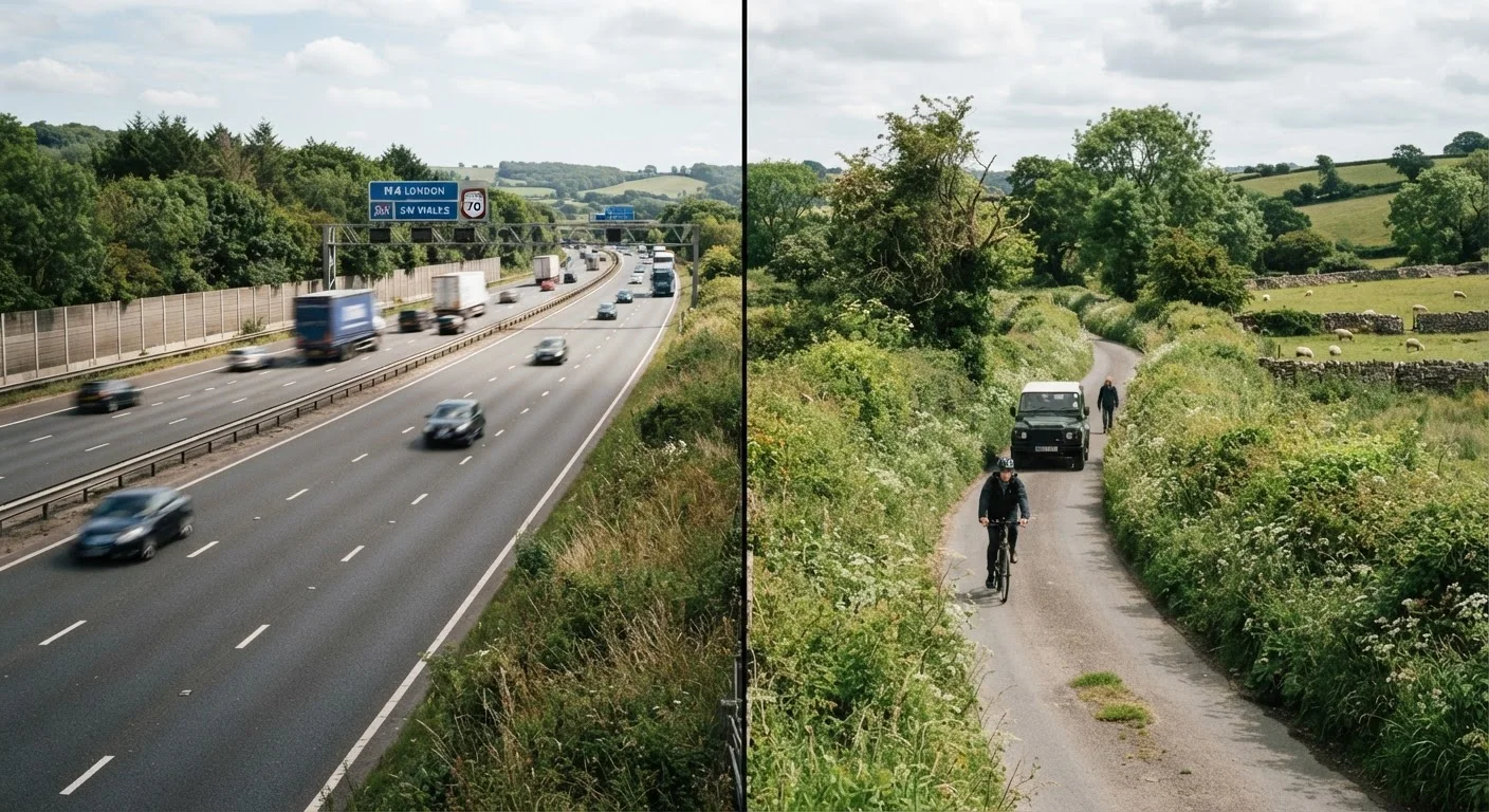 Motorway Driving vs. Rural Roads: How Your Approach Should Differ