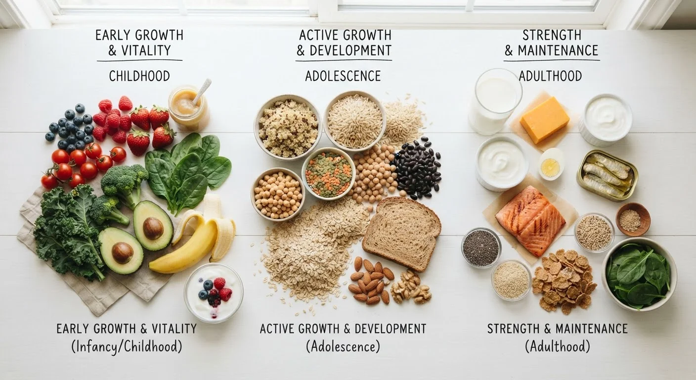 Nutrition Across Life Stages: How Dietary Needs Shift from Early Adulthood Onward