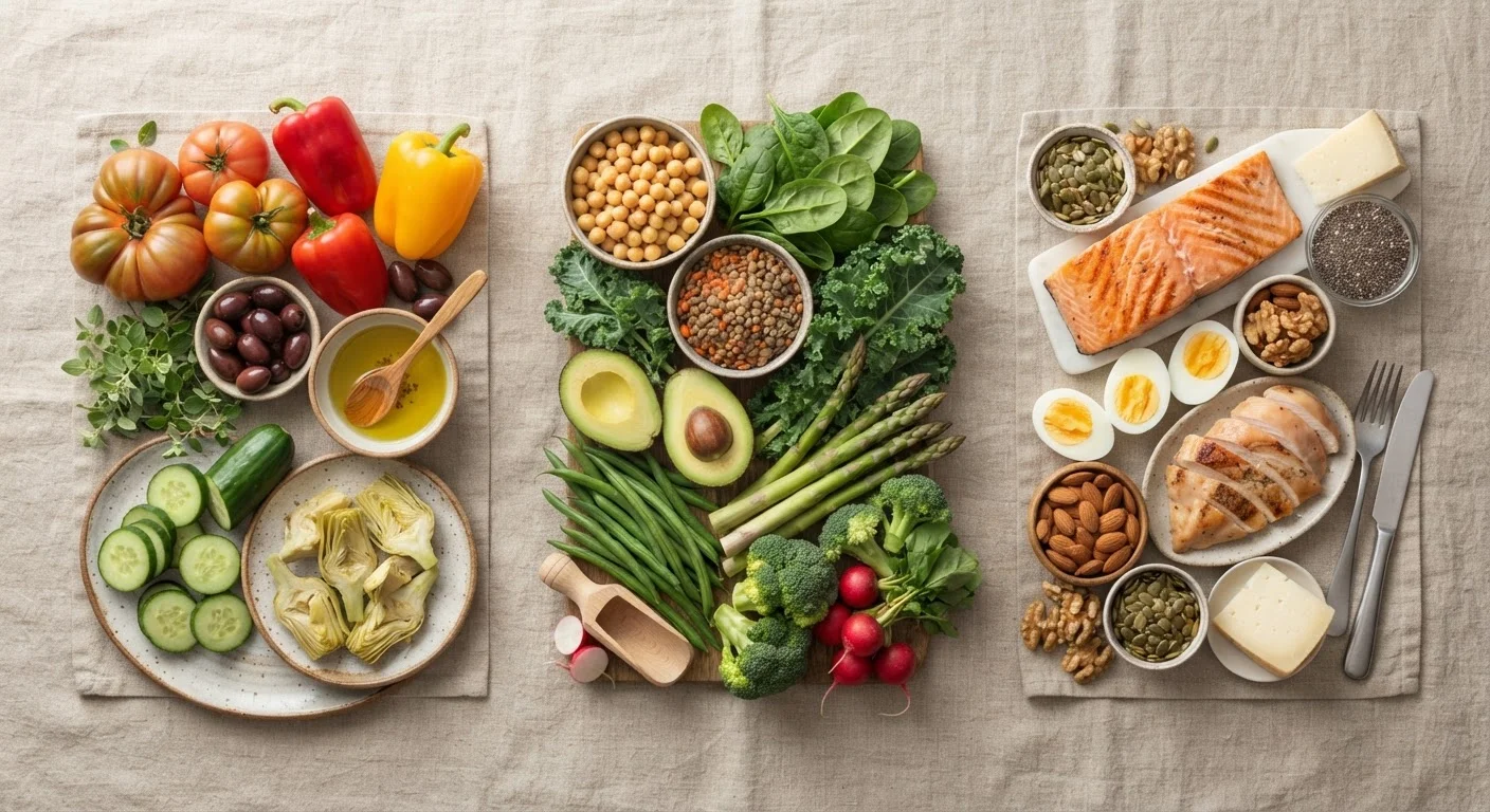 The Tradeoffs of Popular Eating Patterns: Mediterranean, Plant-Based, and Low-Carb